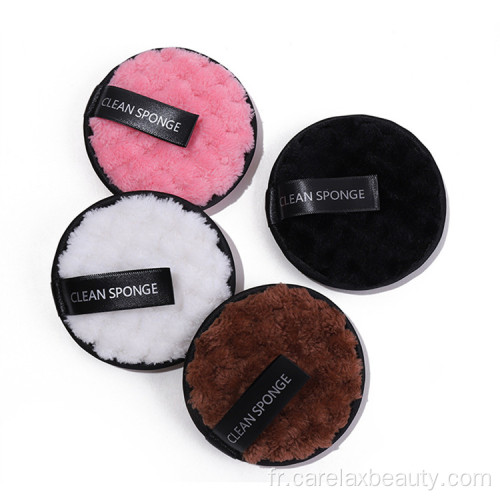 Ensemble de coussinets de maquillage en microfibre